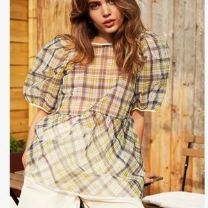 Aritzia Le Fou Wilfred Hula Blouse size small NWT